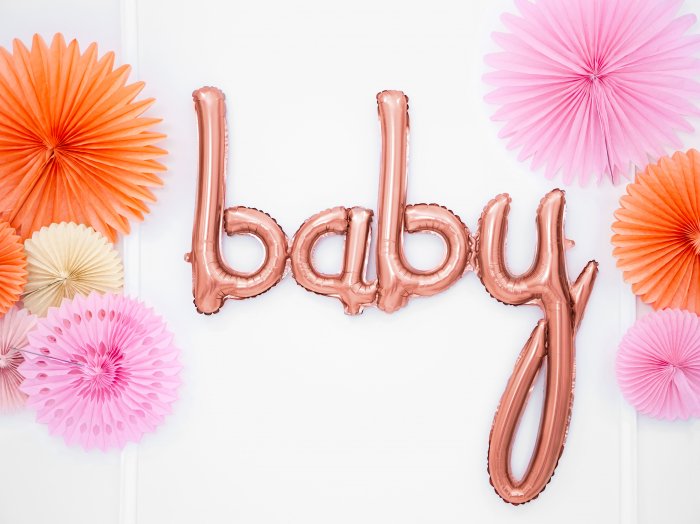 Balon folie Baby, rose gold, 73.5x75.5cm (1 buc.) [2]