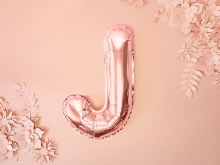 Balon folie Litera ''J'', 35cm, rose gold (1 buc.) [2]