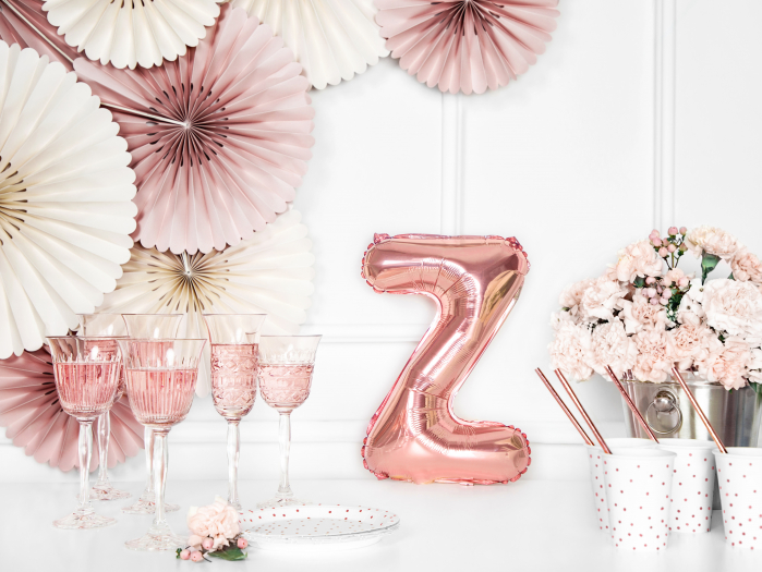 Balon folie Litera ''Z'', 35cm, rose gold (1 buc.) [2]