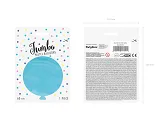 Balon rotund 60cm, albastru pastel [2]