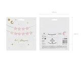 Banner pentru petrecere de baby shower, 290x16,5 cm, roz deschis [2]