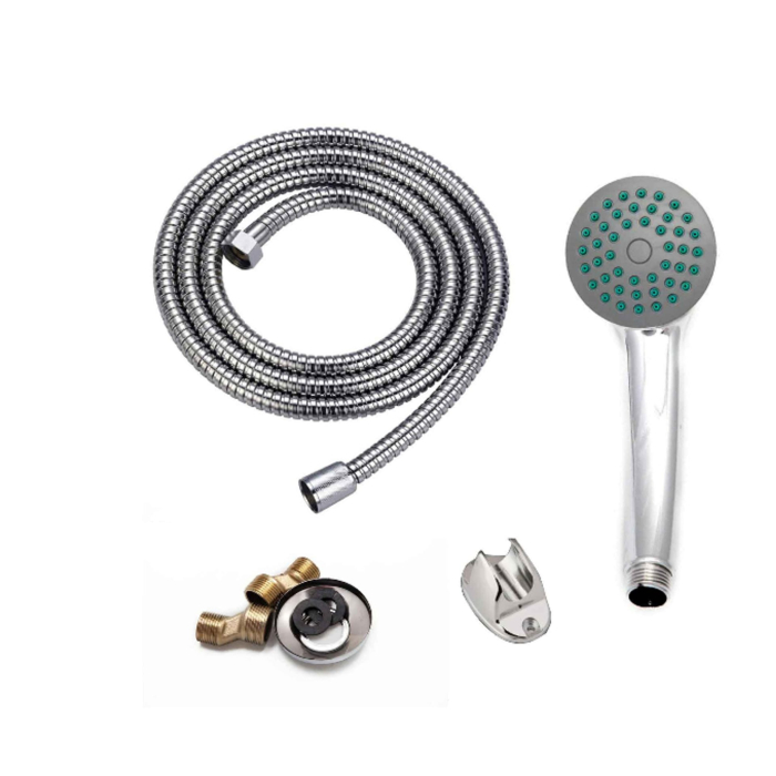 Baterie Cada Crom Lucios - Set Complet cu Pipa Pivotanta de 25cm, Para, Furtun si Excentrice Incluse [2]
