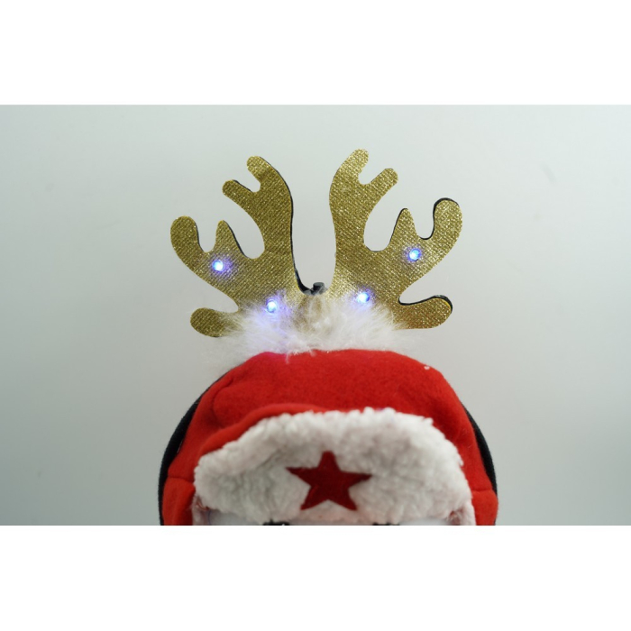 Bentita/cerc ren de Craciun, culoare negru cu auriu, marime standard, Flippy [7]