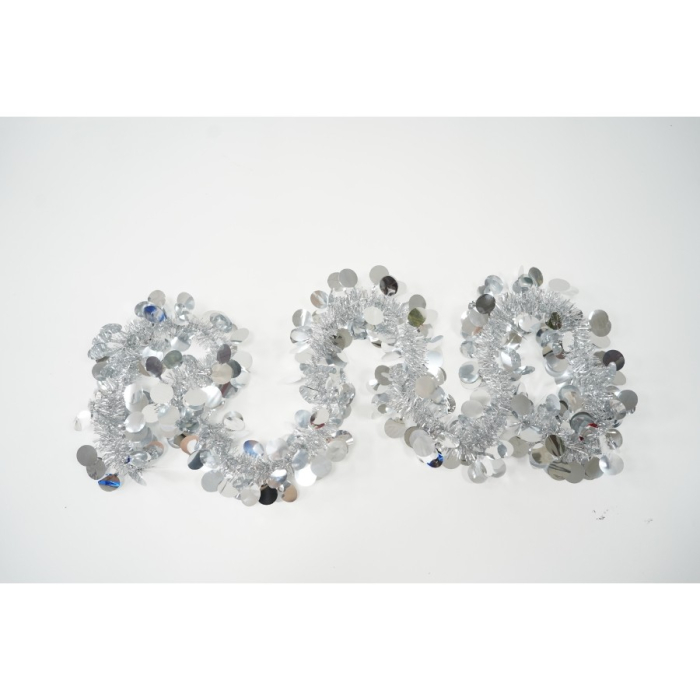 Beteala Craciun, Flippy, argintiu, marimea: 2 m x 11 cm material:folie PVC, interior/exterior [10]