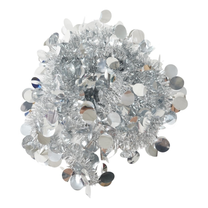 Beteala Craciun, Flippy, argintiu, marimea: 2 m x 11 cm material:folie PVC, interior/exterior [1]