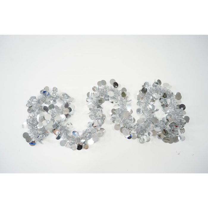Beteala Craciun, Flippy, argintiu, marimea: 2 m x 11 cm material:folie PVC, interior/exterior [5]