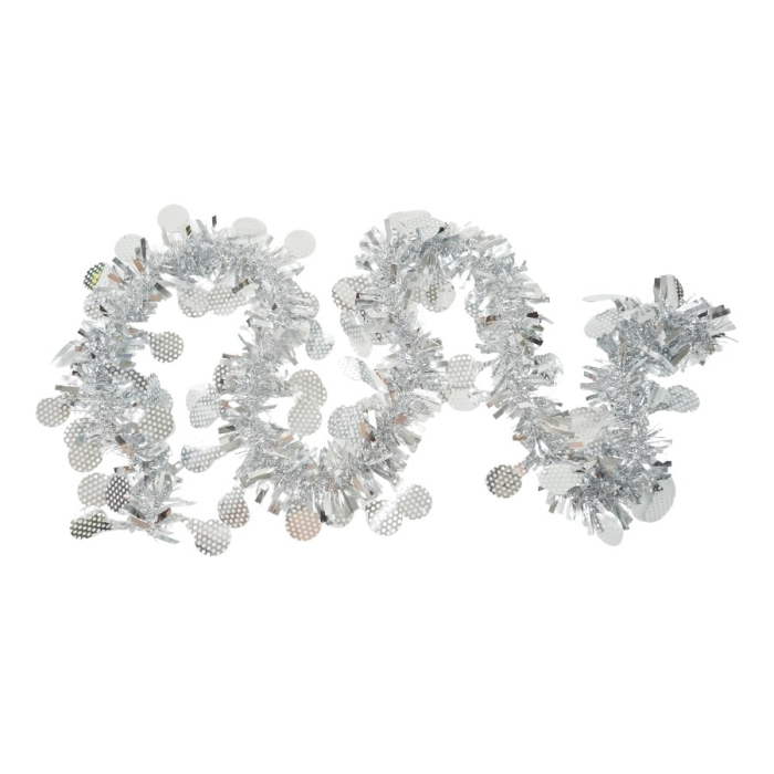 Beteala Craciun, Flippy, argintiu, marimea:  2 m x 11 cm x 9 cm material:folie PVC, interior/exterior [1]