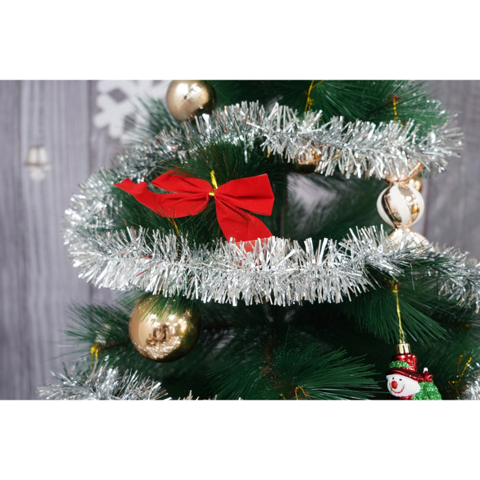 Beteala Craciun, Flippy, argintiu, marimea: 2 m x 5 cm material:folie PVC, interior/exterior [4]