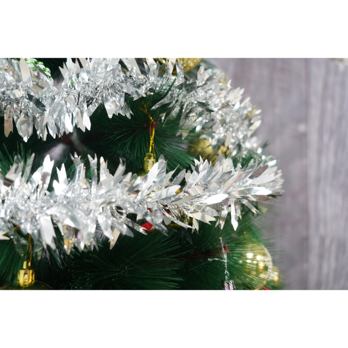 Beteala Craciun, Flippy, argintiu, marimea:  2 m x 6.5 cm material:folie PVC, interior/exterior [8]