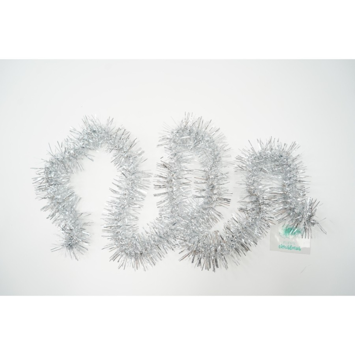 Beteala Craciun, Flippy, argintiu, marimea: 2 m x 8 cm material:folie PVC, interior/exterior [10]