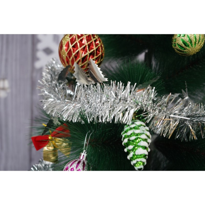 Beteala Craciun, Flippy, argintiu, marimea: 2 m x 9 cm x 5 cm material:folie PVC, interior/exterior [10]