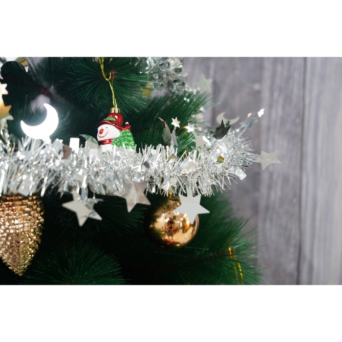 Beteala Craciun, Flippy, argintiu, marimea: 2 m x 9 cm x 5 cm material:folie PVC, interior/exterior [3]