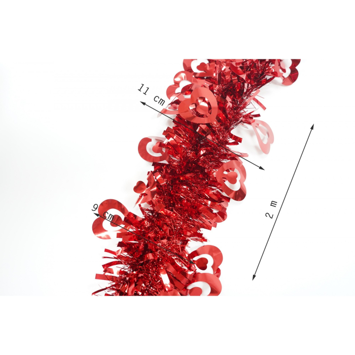 Beteala Craciun, Flippy, roșu, marimea:  2 m x 11 cm x 9 cm material:folie PVC, interior/exterior [6]