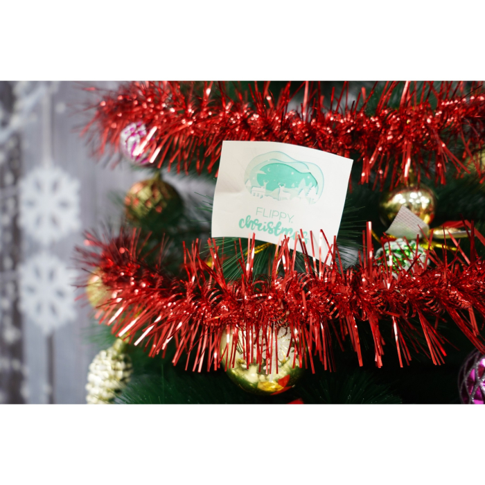 Beteala Craciun, Flippy, roșu, marimea: 2 m x 8 cm material:folie PVC, interior/exterior [2]