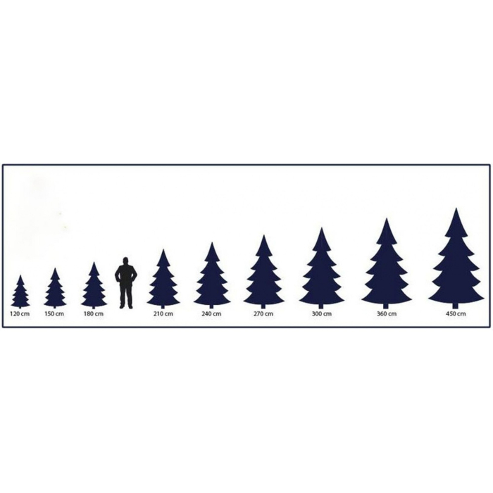 Brad Artificial de Craciun 2.4 m Verde cu Suport Plastic Inclus [8]