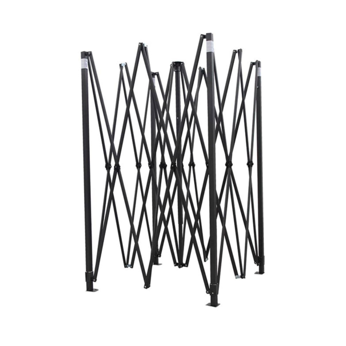 Cadru Metalic, Flippy, Suport pentru Cort Tip Pavilion, Pliabil, Metalic, 12 kg, 3 x 3 m, Negru [3]