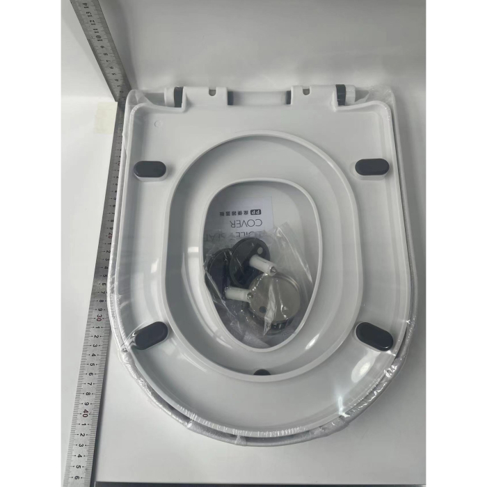 Capac de Toaleta cu Reductie 2 in 1 , pentru Copii si Adulti, Coborare Lenta si Silentioasa, Instalare Usoara, din PP5 , in Forma de V, Alb [6]