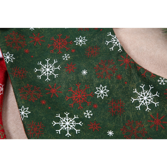 Ciorap Cadouri, culoare verde,imprimeu sclipici -fulg, marimea 20x33cm, Flippy [3]