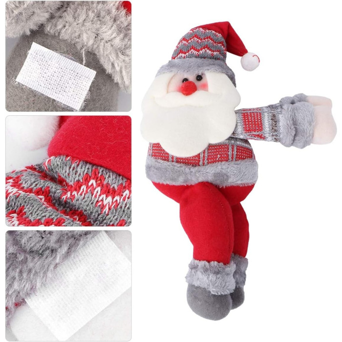 Clema pentru perdea, Flippy, prindere cu arici, model Mos Craciun pe partea stanga, material textil/poliester, 53 x 23 cm, Multicolor [5]