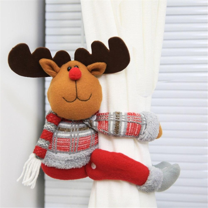 Clema pentru Perdea si Draperii, Flippy, Model Ren, din Panza, Prindere din Velcro, 46 x 14 cm, Multicolor [1]