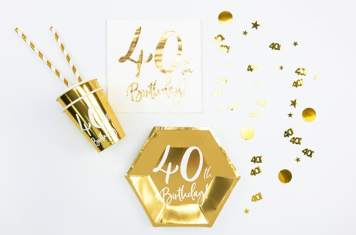 Confetti metalic, numărul 40, 15g [2]