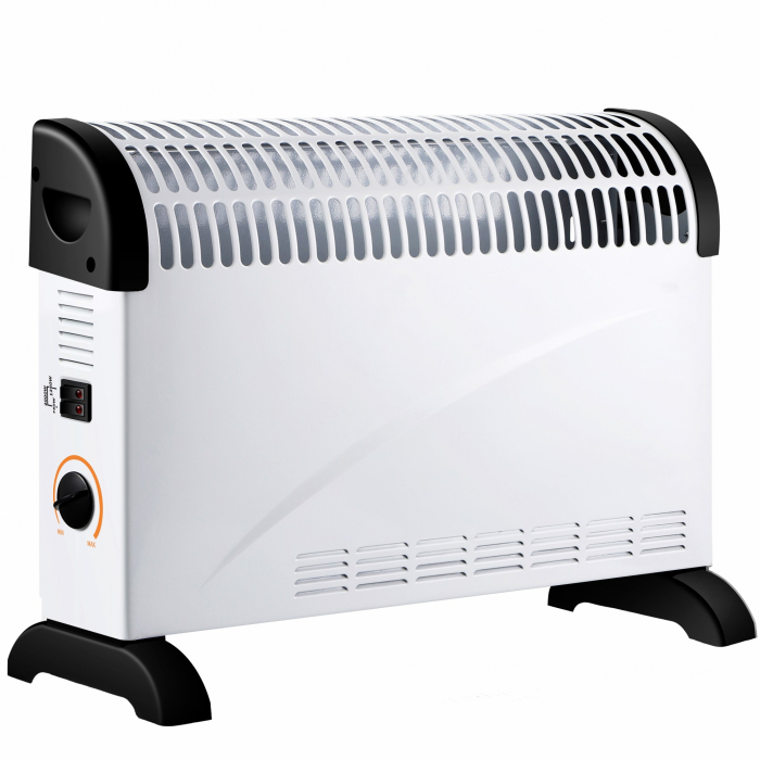 Convector Electric Clasic, Flippy, 2000W, 3 Trepte de Putere, Termostat, 53x19.8x38 cm, Alb [4]