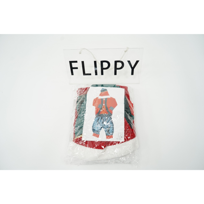 Costum Craciun, Flippy, Spiridus, rosu-verde, 7 - 9 ani, catifea [6]
