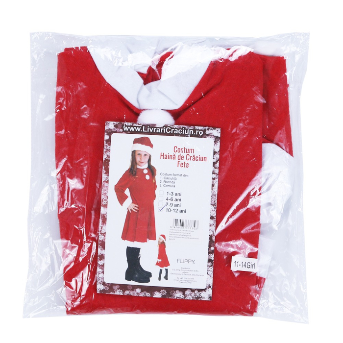 Costum Craciunita Flippy® Fata, 10-12 ani, 3 piese, Polar [3]
