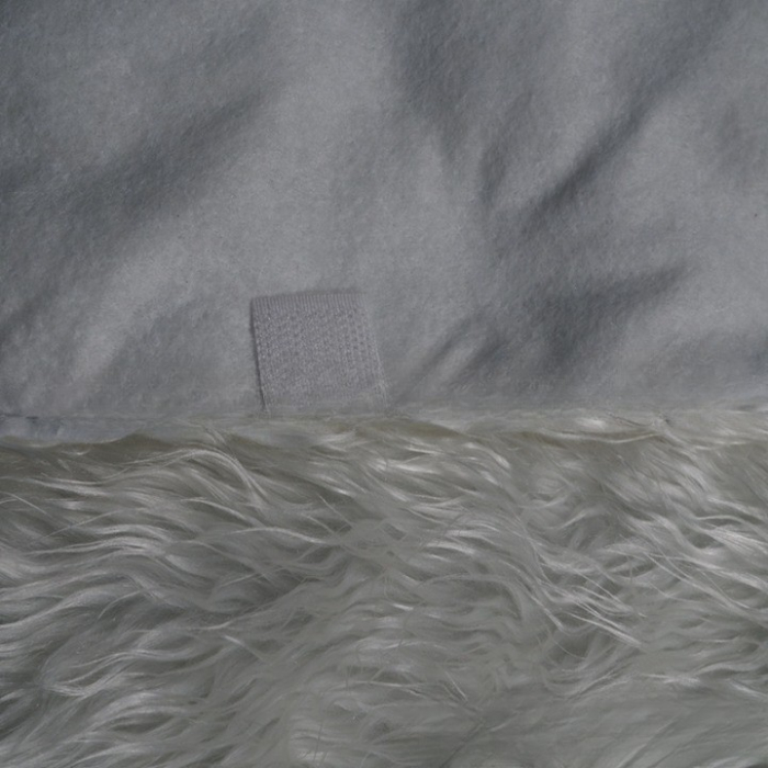 Covor pentru bradul de Craciun White Haipai, diametru 120 cm, blana cu o grosime 4 cm, alb [2]