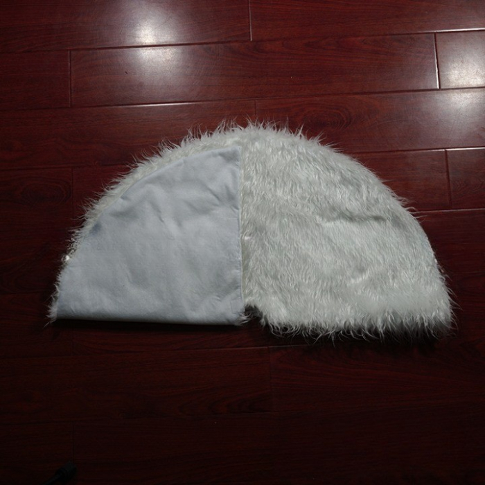 Covor pentru bradul de Craciun White Haipai, diametru 90 cm, blana cu o grosime 2.5 - 3 cm, alb [5]