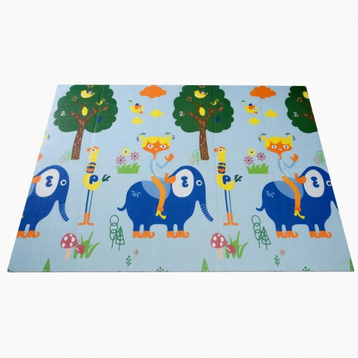 Covoras De Joaca Pentru Bebelusi 200x150 cm, Covor Educativ, Covoras Pliabil Impermeabil Si Antiderapant, Jucarie Dezvoltare Motrica Si Senzoriala, Pentru Copii 0+ Luni, Model 4, Multicolor [3]