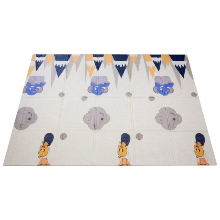 Covoras De Joaca Pentru Bebelusi 200x150 cm, Covor Educativ, Covoras Pliabil Impermeabil Si Antiderapant, Jucarie Dezvoltare Motrica Si Senzoriala, Pentru Copii 0+ Luni, Model 2, Multicolor [4]