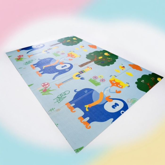 Covoras De Joaca Pentru Bebelusi 200x150 cm, Covor Educativ, Covoras Pliabil Impermeabil Si Antiderapant, Jucarie Dezvoltare Motrica Si Senzoriala, Pentru Copii 0+ Luni, Model 4, Multicolor [4]