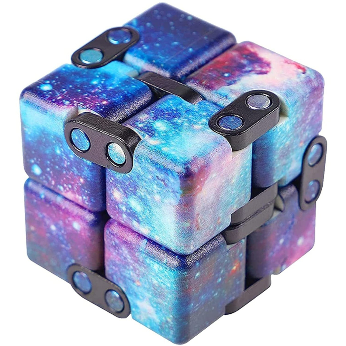 Cub antistres, Fidget Toy, Infinity Magic Cube, Galaxy, 4x4x4 cm [3]