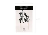 Decor pentru tort Mr&Mrs, 25,5 cm [2]