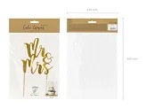 Decor pentru tort Mr&Mrs, 25,5 cm [2]