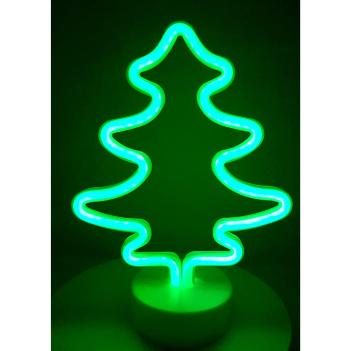Decoratiune Luminoasa cu Baterii Brad Verde [3]