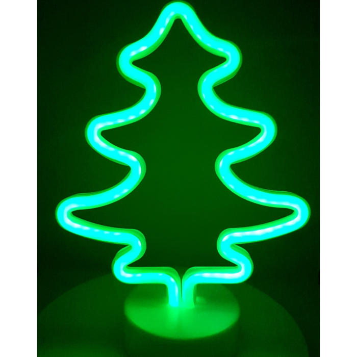Decoratiune Luminoasa cu Baterii Brad Verde [4]
