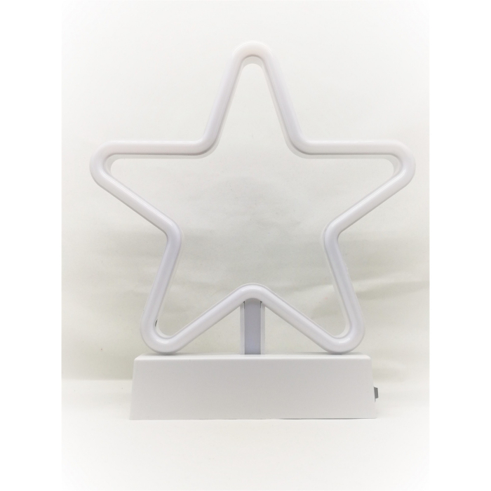 Decoratiune Luminoasa cu Baterii Stea 25 cm Alb Rece [3]
