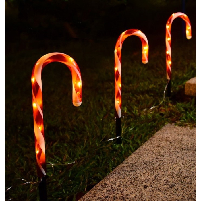 Decoratiune luminoasa pentru Craciun, Acadele, pentru exterior, incarcare solara, 28 cm [1]