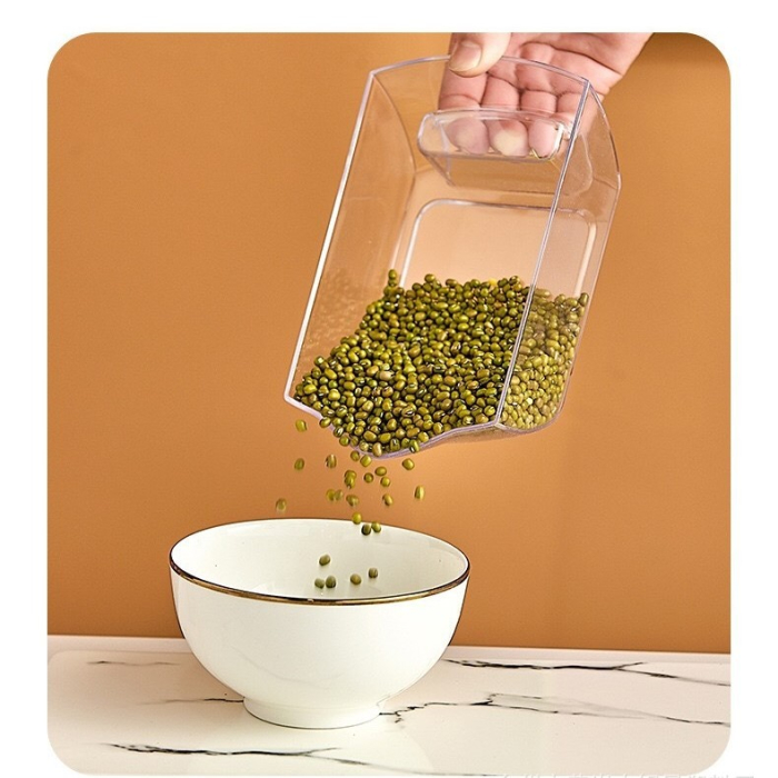 Dozator de cereale Flippy, rotativ 360, 6 compartimente, capacitate 3 L, rezistent la umezeala, inchidere etansa, verde inchis [11]