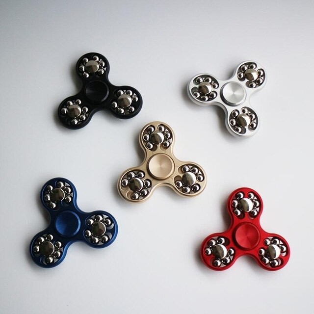Fidget Spinner 18 Balls, Rosu [4]