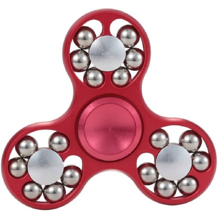 Fidget Spinner 18 Balls, Rosu [2]