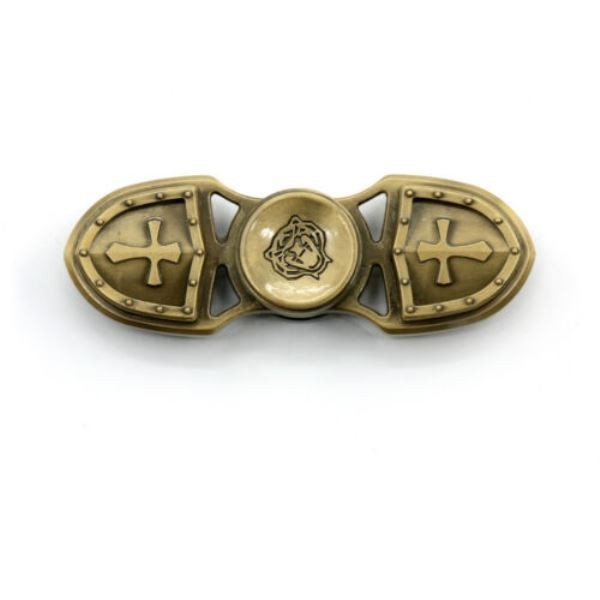 Fidget Spinner Cu Design Vintage Armura Auriu [2]