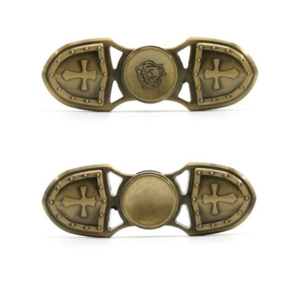 Fidget Spinner Cu Design Vintage Armura Auriu [3]