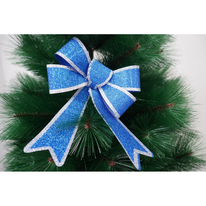 Funda pentru brad, Albastra, cu margini argintii, 13 x 18 cm, PVC, Flippy [2]