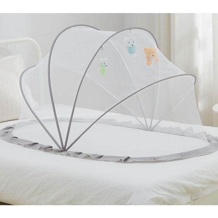 Husa Anti-Tantari, Flippy, Pliabila, Protectie 360 Grade, 0-1 An, 60 x 55 x 5 cm, Gri [4]