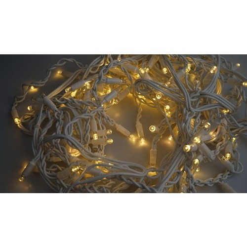 Instalatie Craciun, 210 m, 5040 Led-uri ,Franjuri, Alb cald, Flash, Alimentator, Interconectabila, Prelungitor 6.5 m inclus, Fir Alb Cauciucat, 220v, Flippy [4]