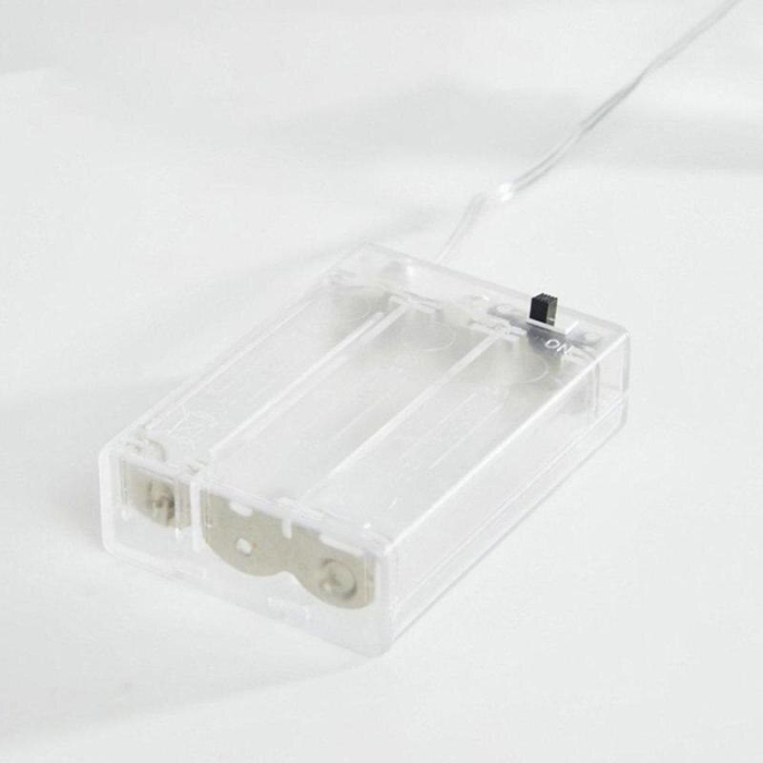 Instalatie Craciun cu baterii, 2 metri, 20 LED-uri tip fructe rosii, Alb Cald, Flippy [3]