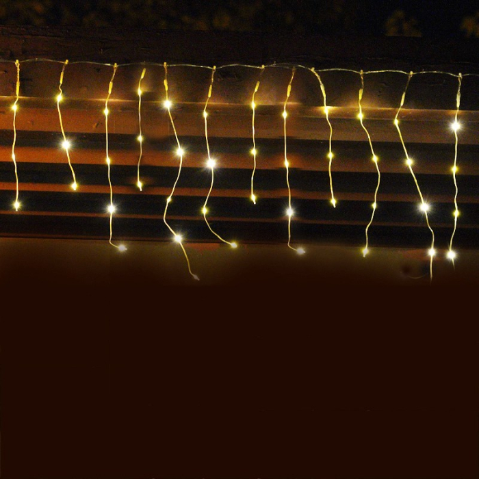 Instalatie Craciun Tip Turturi, IP44, 25 m, 715 Led-uri, Alb cald, 8 jocuri de lumini, 31 V, Telecomanda inclusa, Interconectabila, Prelungitor 5 m inclus, Fir Cupru, Flippy, Interior/Exterior [6]